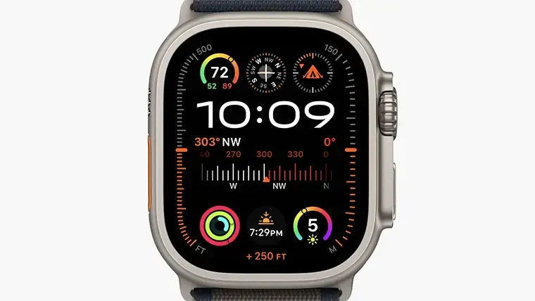 Ultra 2 smart watch interface from apple