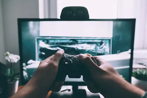 game consoles being played in front of a TV