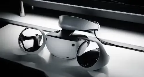 gaming accessories on a black and white table
