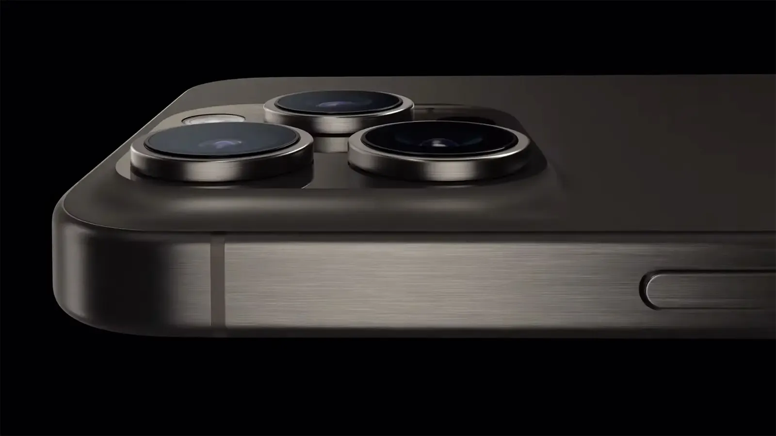 iphone 15 camera lenses of a phone faced down