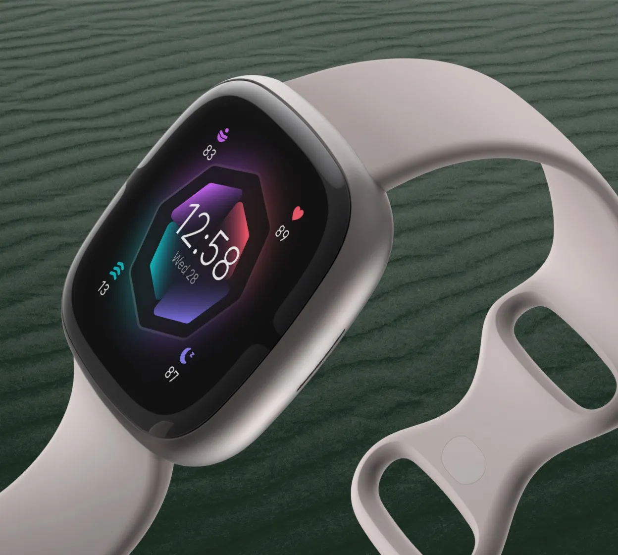 Fitbit Sense 2 with rubber bands render