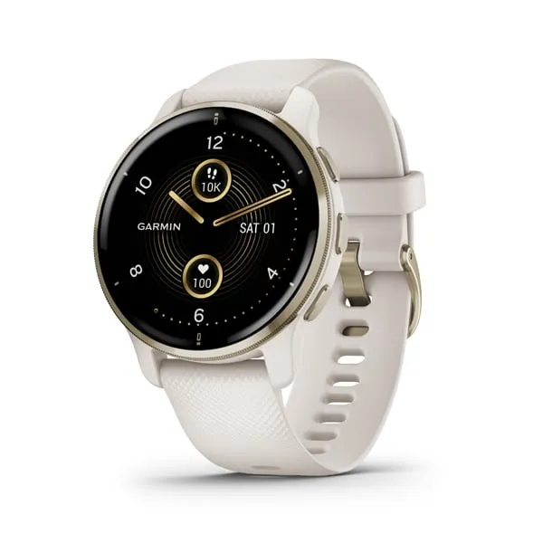 white Garmin Venu 2 Plus