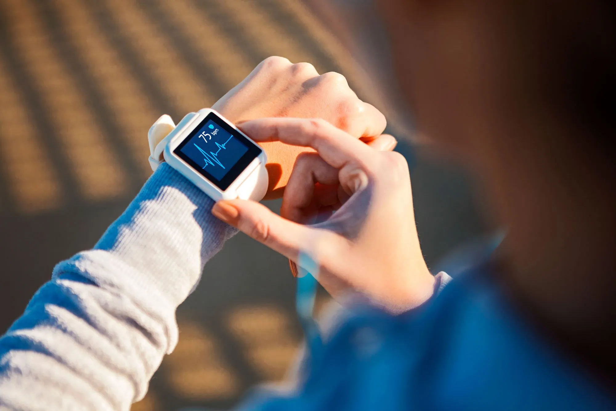 smart watch, Wearable Health Monitors being adjusted